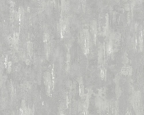 Papier peint intissé 30694-3 Vintage uni gris Papier peint avec structure d''enduit pour l''intérieur