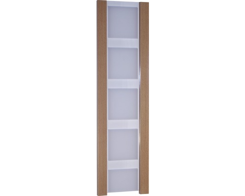 Lamelle en verre Marley New Generation hêtre verre carreaux blancs satinés Porte intérieure avec cinq ouvertures de lumière