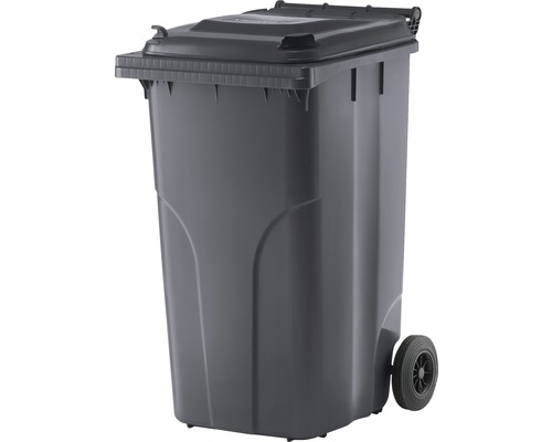 Conteneur de déchets Verwo en plastique 240 l anthracite-0