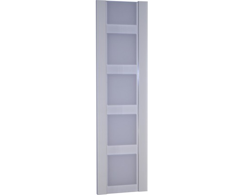 Marley Falttürlamelle New Generation Karo weiss satiniert weiss 14 x 205 cm Zimmertür mit fünf Lichtausschnitten