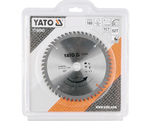 Yato Kreissägeblatt mit 52 Zähnen in Verpackung