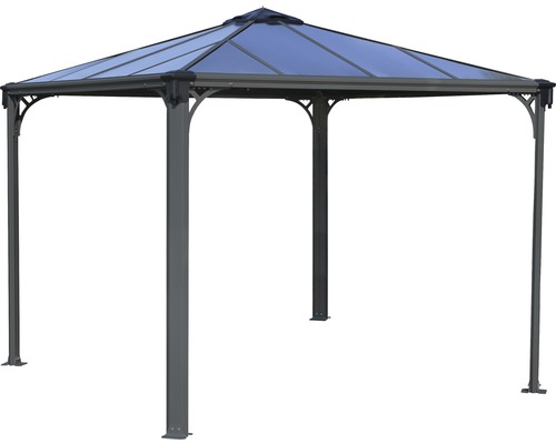 Freistehender Pavillon mit Metalldach und vier Pfosten für den Garten