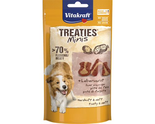 En-cas pour chiens Vitakraft Treaties Minis saucisse de foie, 48 g