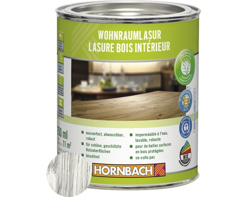 HORNBACH Wohnraumlasur weiss 750 ml HORNBACH Wohnraumlasur weiss 750 ml