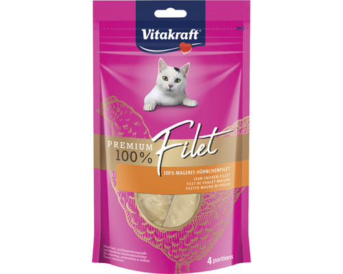 En-cas pour chats Vitakraft Filet Chicken, 70 g Vitakraft Premium Filet nourriture pour chats au poulet, paquet