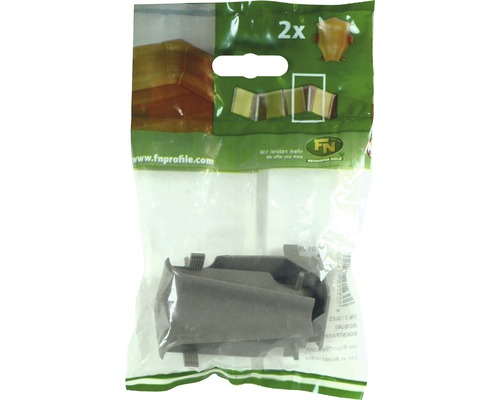 Verpackung mit zwei Fußleisten Eckelementen