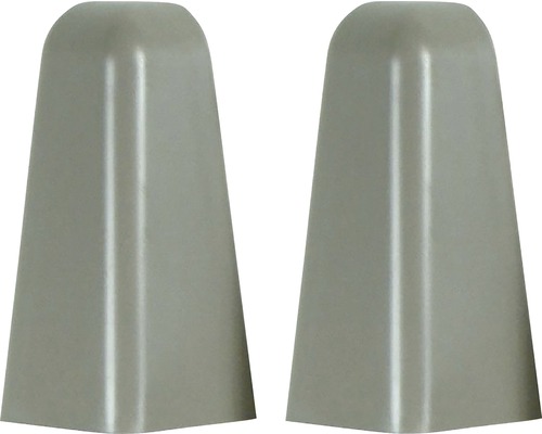 Angle extérieur uni gris FU60 58/20, lot de 2