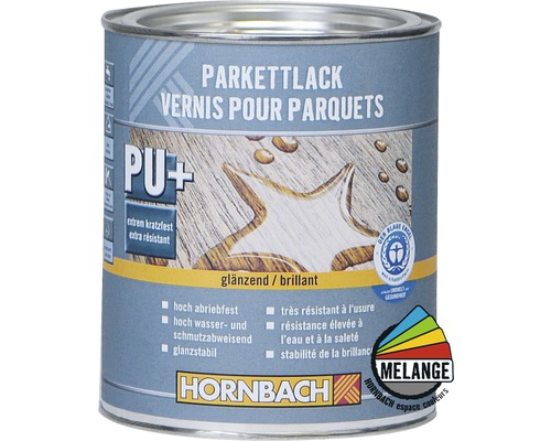 Laque pour bois vernis pour parquets brillant 750 ml Boîte de vernis à parquet brillant