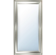 Miroir rectangulaire avec cadre argenté