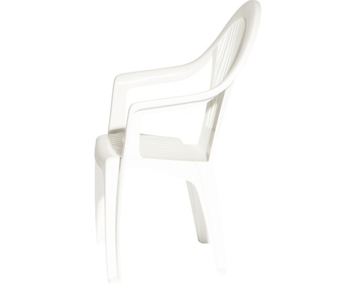 Chaise de jardin en plastique avec accoudoirs