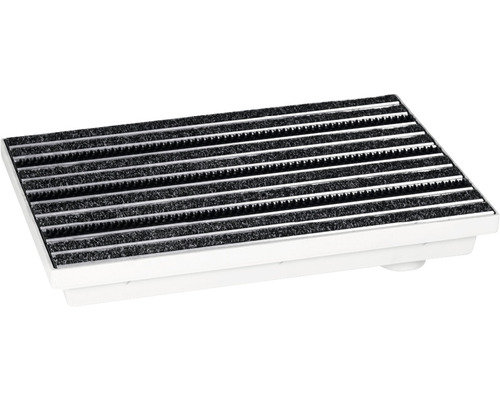 Grille gratte pieds Wolfa 75x50 cm avec rainures/brosse