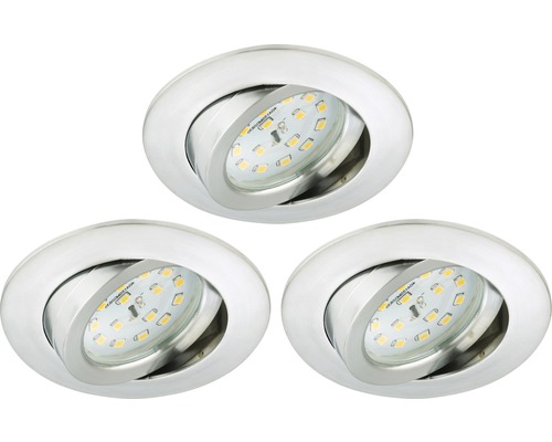 Kit d'éclairage LED blanc 3+1 fonctionnement sur pile, avec télécommande, à  intensité lumineuse variable sur 2 niveaux, 3 lampes - HORNBACH