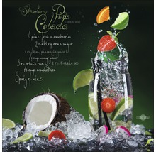 Photo sous verre Pina Colada 20x20 cm