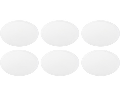 Six dessous de verre ronds