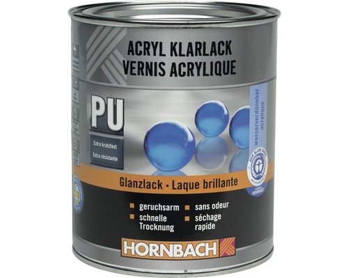 HORNBACH Acryl Klarlack glänzend 750 ml Acryl Klarlack Dose von Hornbach