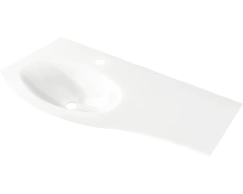 Meuble-lavabo Sting 104 cm verre blanc