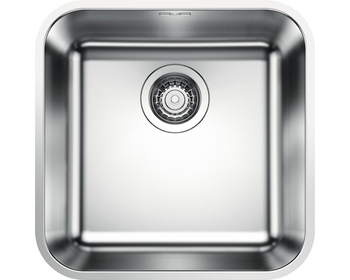 Évier Blanco SUPRA 400-U lxp 430x430 mm acier inoxydable finition brossée 518201 Évier en acier inoxydable