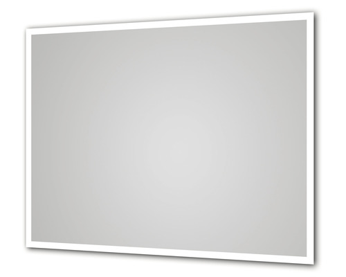 Rechteckiger Spiegel mit Rahmen