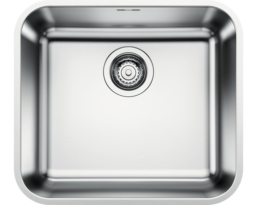Évier Blanco SUPRA 450-U lxp 480x430 mm acier inoxydable finition brossée 518203 Évier en acier inoxydable avec garniture d''écoulement