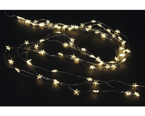 Guirlande lumineuse étoiles LED 80 L 180 cm