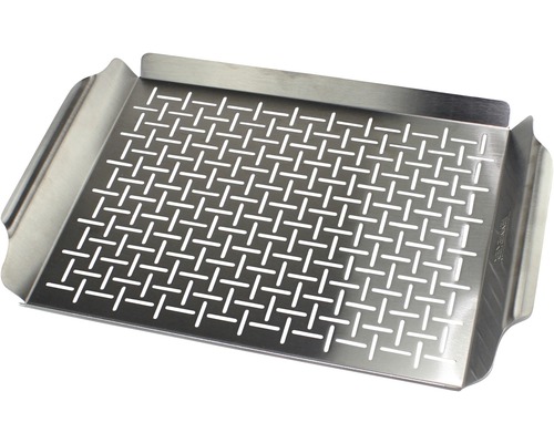 Plaque de cuisson plancha Tenneker® 44 x 30 cm acier inoxydable