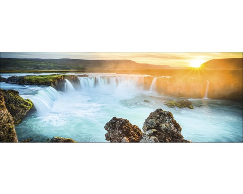 Photo sous verre Colourful Waterfall 30x80 cm