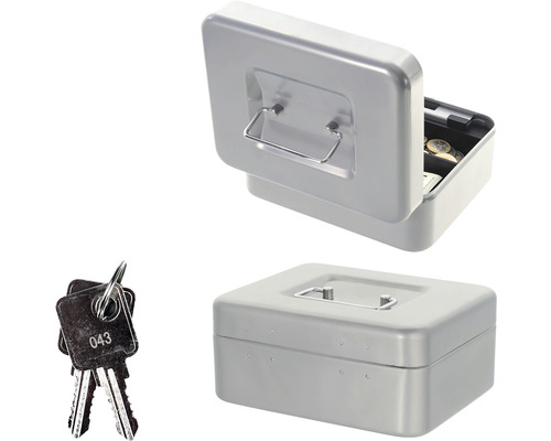 Coffre-fort métallique avec clé