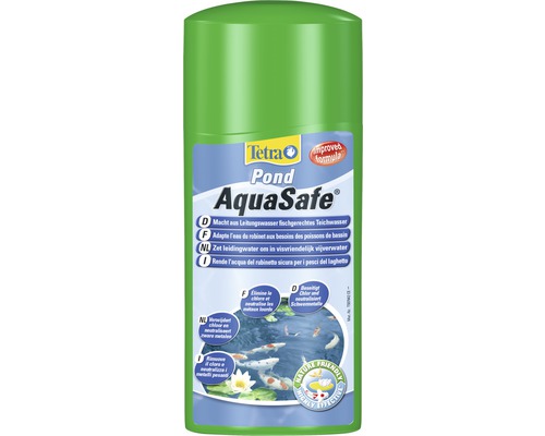 Tetra Pond AquaSafe Teichwasseraufbereiter in grüner Flasche