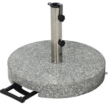 Granit Schirmständer mit Stahlrohr und Griff