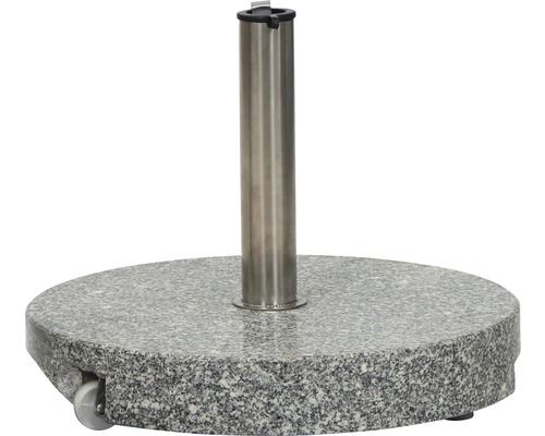 Granit Sonnenschirmständer mit Rollen