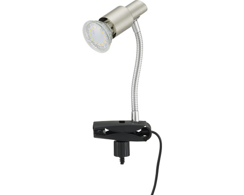 Lampe à pince avec lampe LED et bras flexible