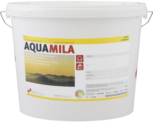 Peinture pour mur et plafond Kabe Aquamila blanche (RAL 9010) 20 kg