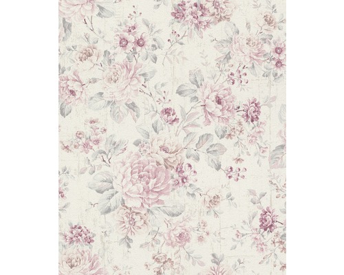Vliestapete 516029 Souvenir Blumenranke rosa Papier peint floral avec motif de roses