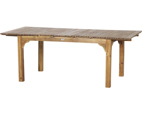 Ausziehbarer Gartentisch aus Holz