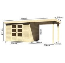 Dimensions d''un abri de jardin avec carport