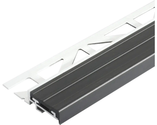 Profilé de carrelage en plastique et aluminium