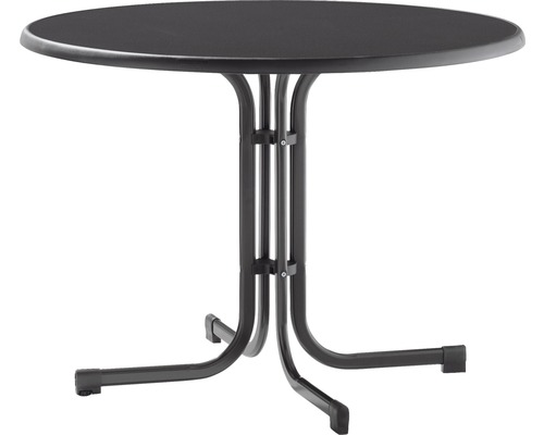 Table de jardin Sieger Mecalit Ø 100 H 72 cm gris