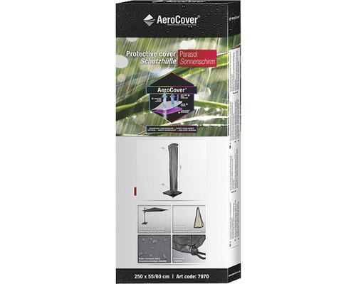 Housse de protection AeroCover pour parasols, 250x55/60 cm