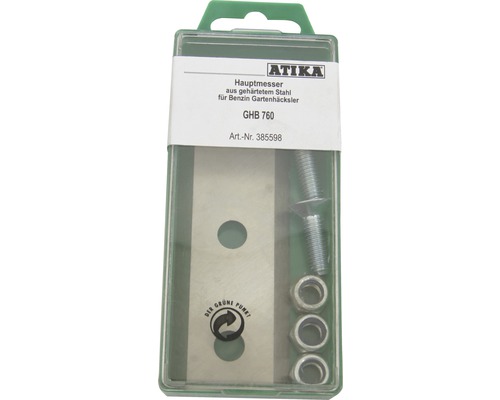 Lame principale Atika en acier trempé pour broyeur de jardin à essence GHB 760