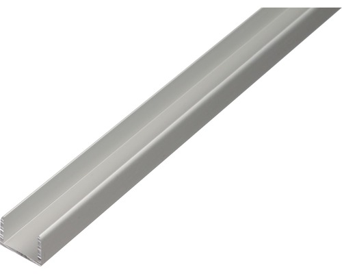 U-Profil Aluminium silber 8,9 x 10 x 1,5 x 1,5 mm 1 m