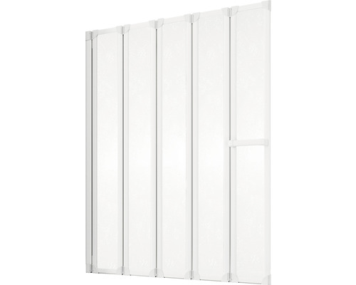 Weisse Falttür mit Griff