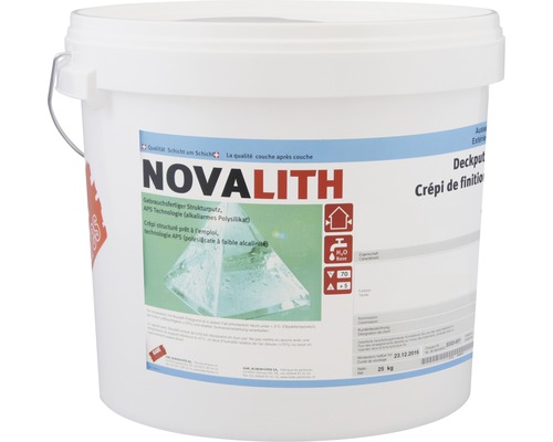 Enduit de finition KABE Novalith AS-Protect Stucco 0.5 mm blanc 25 kg
