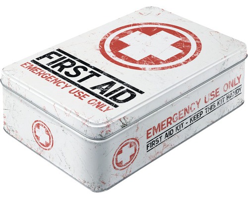 Boîte à provisions plate First Aid Kit 2,5 l 23x16x7 cm