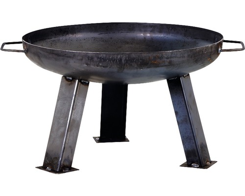 Feuerschale aus Stahl mit drei Beinen