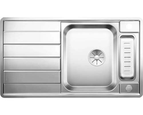 Évier en acier inoxydable avec égouttoir et cuve