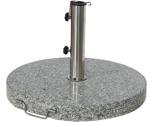 Granit Sonnenschirmständer mit Stahlrohr
