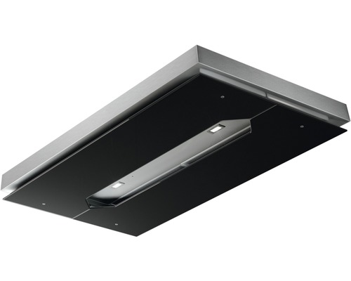 Hotte de plafond Nespola lxp 120 x 65 cm noire mode de fonctionnement recyclage