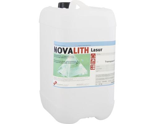 KABE Silikatfarbe Novalith Lasur transparaent 10 kg NOVAlith Lasur, transparente Holzlasur im Kunststoffbehälter