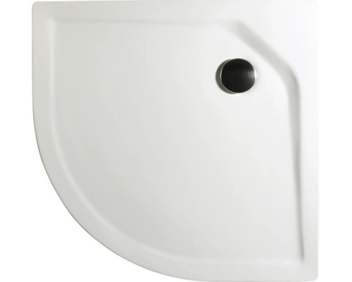 Receveur de douche Breuer Classic Line rond 80 x 80 x 3,5 cm rayon 55 cm blanc 1926011000014