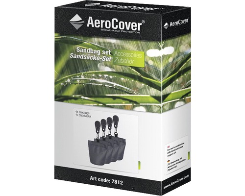 AeroCover Sandsackset Zubehör Verpackung